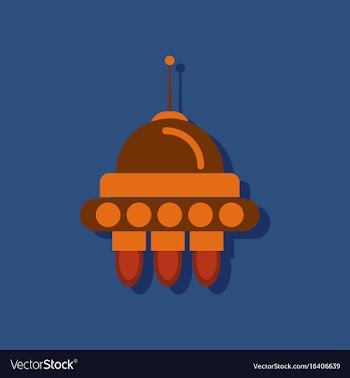 Flat icon design collection space capsule in vector image