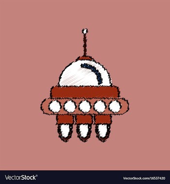 Flat icon design collection space capsule in vector image