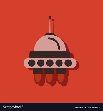 Flat icon design collection space capsule in vector image