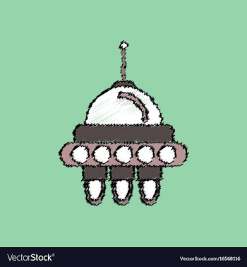 Flat icon design collection space capsule in vector image