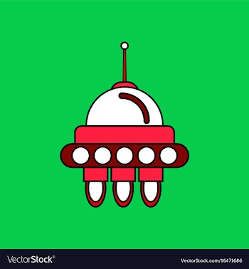 Flat icon design collection space capsule vector image