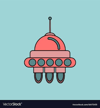 Flat icon design collection space capsule vector image