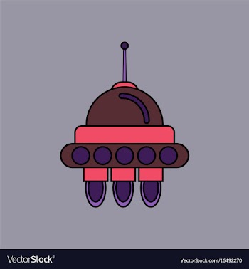 Flat icon design collection space capsule vector image