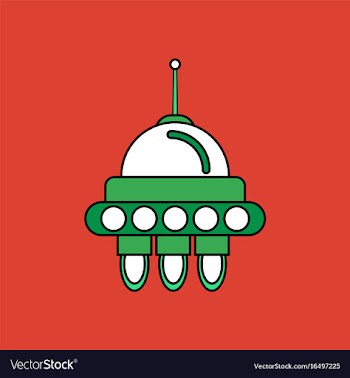 Flat icon design collection space capsule vector image