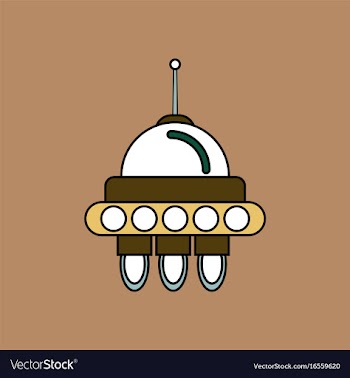 Flat icon design collection space capsule vector image