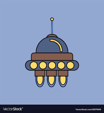 Flat icon design collection space capsule vector image