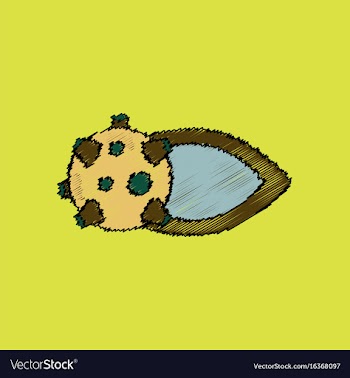 Flat icon design collection space comet in stroke vector image