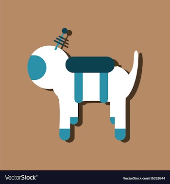 Flat icon design collection space dog in sticker vector image