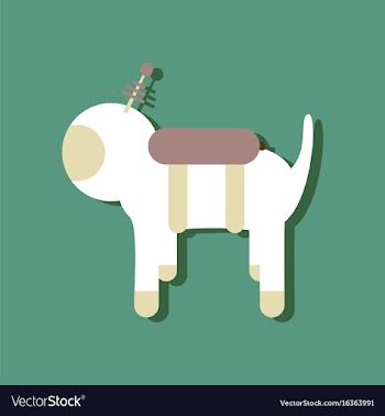 Flat icon design collection space dog in sticker vector image