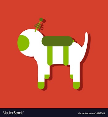 Flat icon design collection space dog in sticker vector image