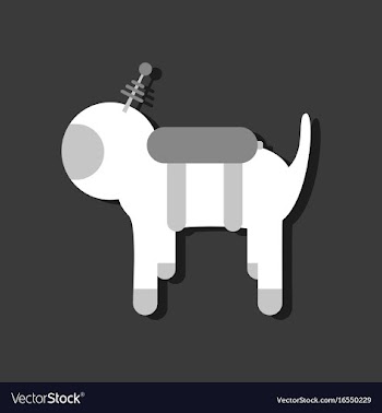 Flat icon design collection space dog in sticker vector image