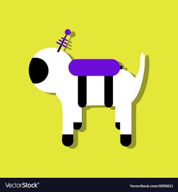 Flat icon design collection space dog in sticker vector image