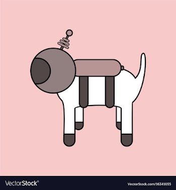 Flat icon design collection space dog vector image