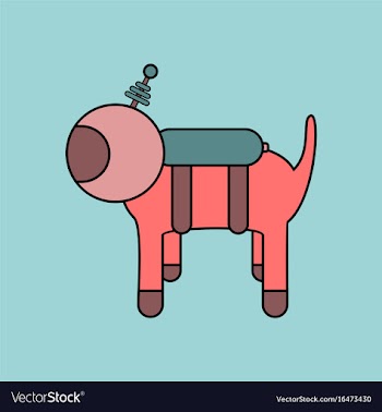 Flat icon design collection space dog vector image