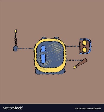 Flat icon design collection space equipment in vector image