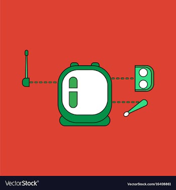 Flat icon design collection space equipment vector image