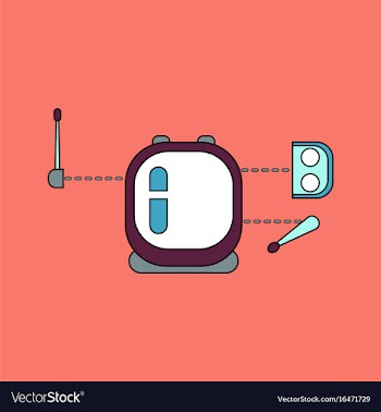 Flat icon design collection space equipment vector image