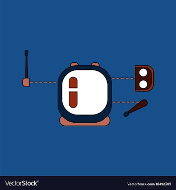 Flat icon design collection space equipment vector image
