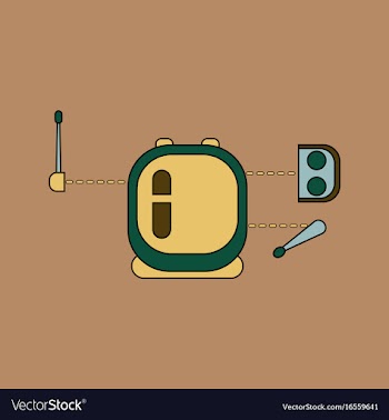 Flat icon design collection space equipment vector image