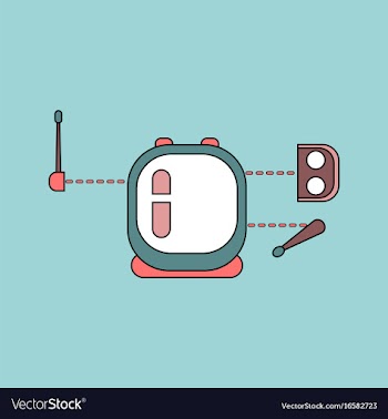 Flat icon design collection space equipment vector image