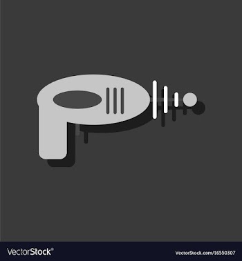 Flat icon design collection space gun in sticker vector image