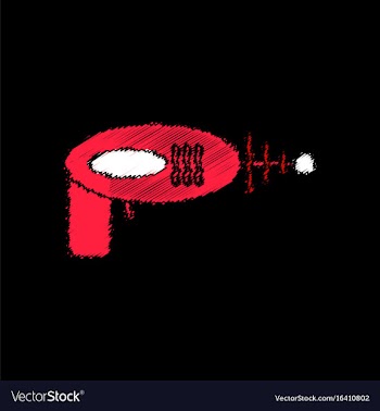Flat icon design collection space gun in stroke vector image