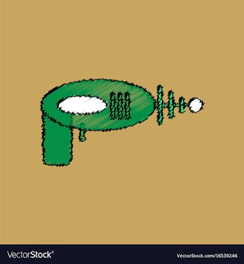 Flat icon design collection space gun in stroke vector image