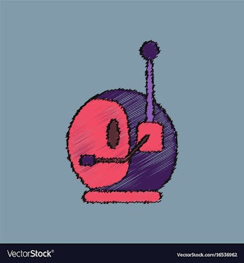 Flat icon design collection space helmet with vector image