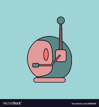 Flat icon design collection space helmet with vector image