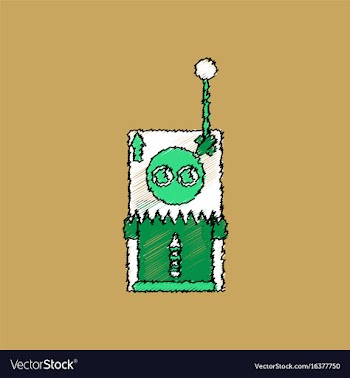 Flat icon design collection space remote control vector image