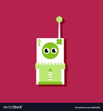Flat icon design collection space remote control vector image