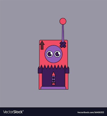 Flat icon design collection space remote control vector image