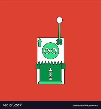Flat icon design collection space remote control vector image