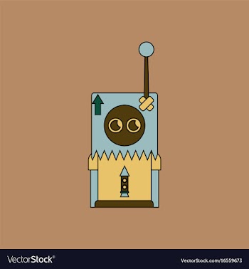 Flat icon design collection space remote control vector image