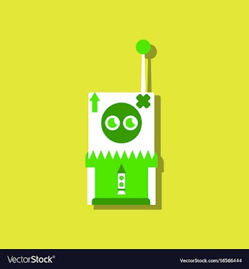 Flat icon design collection space remote control vector image