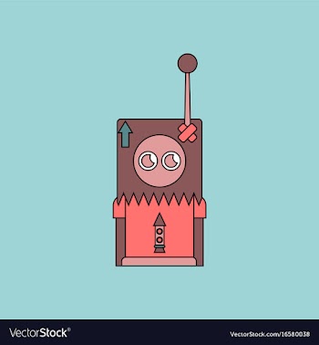 Flat icon design collection space remote control vector image