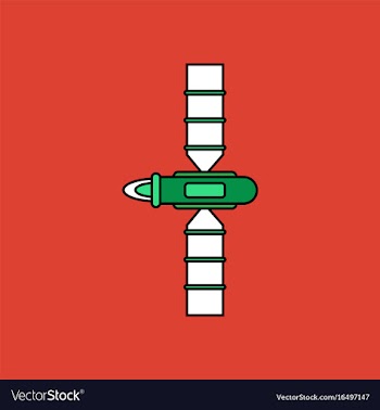 Flat icon design collection space satellite vector image