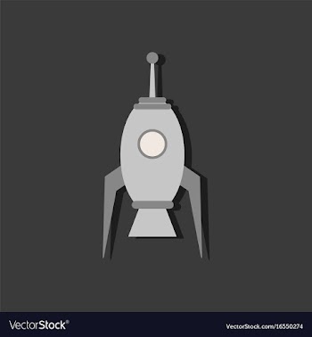 Flat icon design collection space ship in sticker vector image