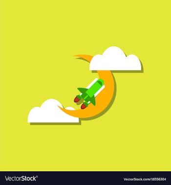 Flat icon design collection space shuttle and vector image