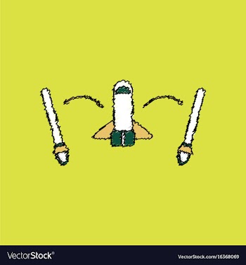 Flat icon design collection space shuttle start vector image
