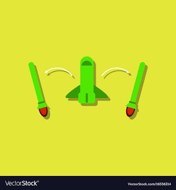 Flat icon design collection space shuttle start vector image