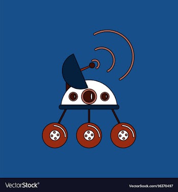 Flat icon design collection spacecraft and vector image