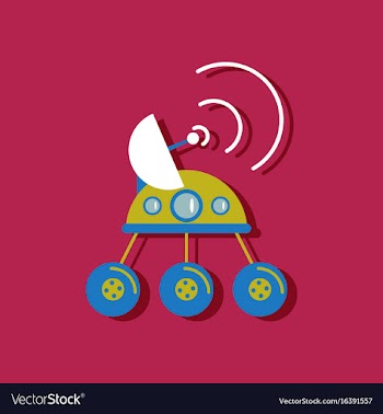Flat icon design collection spacecraft and vector image