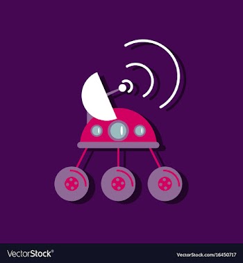 Flat icon design collection spacecraft and vector image