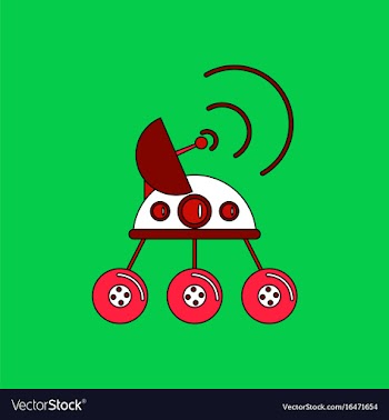 Flat icon design collection spacecraft and vector image