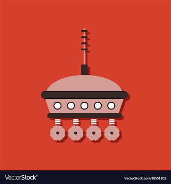 Flat icon design collection spacecraft and vector image