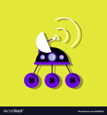 Flat icon design collection spacecraft and vector image