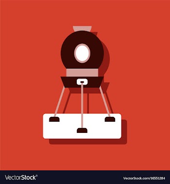 Flat icon design collection spacecraft on land in vector image