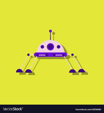 Flat icon design collection spaceship icon in vector image