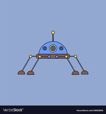 Flat icon design collection spaceship icon vector image